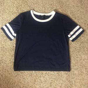 Baseball Tee Crop-Top